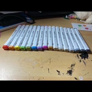 16 blick studio alcohol based markers, like copic
